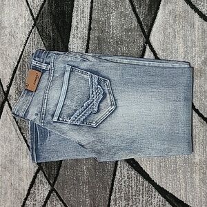 FLYPAPER EMBROIDERED STRAIGHT DENIM JEAN